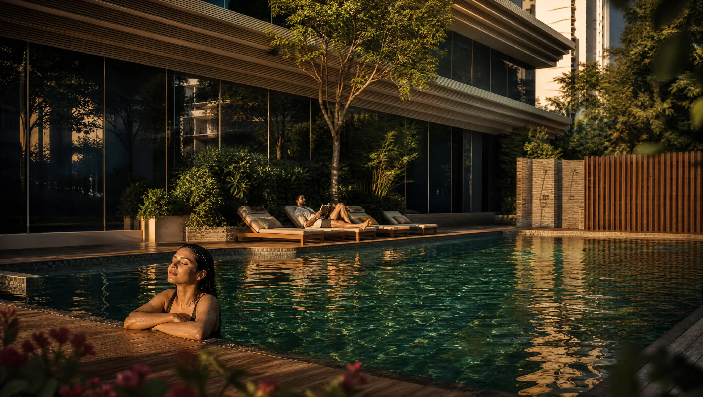 Swimming pool area
